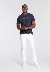 DELMAO T-Shirt Kurzarm Dunkelblau/Hellblau/Braun/Schwarz