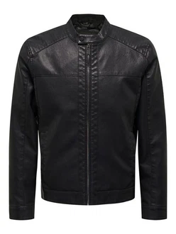 Only & Sons Jacke Mike Racer Jacket Schwarz/Grau