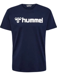 hummel T-Shirt HMLGO 2.0 LOGO T-SHIRT Dunkelblau/Beige