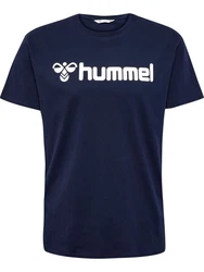hummel T-Shirt HMLGO 2.0 LOGO T-SHIRT Dunkelblau/Beige