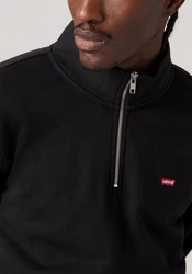 Levi's Sweatshirt ORIGINAL HM 1/4 ZIP rot/schwarz/weiß