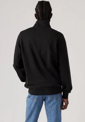 Levi's Sweatshirt ORIGINAL HM 1/4 ZIP rot/schwarz/weiß