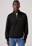 Levi's Sweatshirt ORIGINAL HM 1/4 ZIP rot/schwarz/weiß