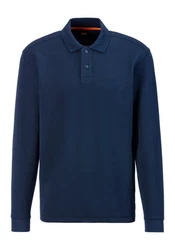 BOSS Poloshirt Petempestolong Dunkelblau/Blau