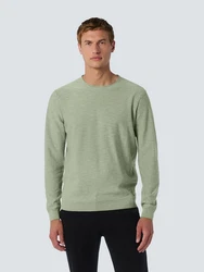 NO EXCESS Rundhalspullover Crewneck Garment Dyed (1-tlg) mint