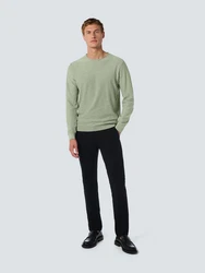NO EXCESS Rundhalspullover Crewneck Garment Dyed (1-tlg) mint