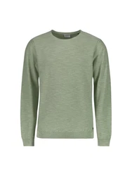 NO EXCESS Rundhalspullover Crewneck Garment Dyed (1-tlg) mint