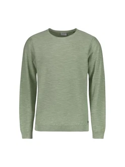 NO EXCESS Rundhalspullover Crewneck Garment Dyed (1-tlg) mint