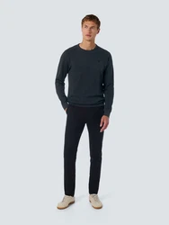 NO EXCESS Strickpullover Crewneck Dunkelgrau/Schwarz/Dunkelblau/Grau