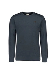NO EXCESS Strickpullover Crewneck Dunkelgrau/Schwarz/Dunkelblau/Grau