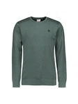 NO EXCESS Strickpullover Crewneck braun/dunkelgrn