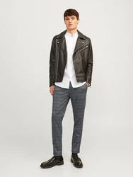 Jack & Jones Chinohose Marco Grau/Dunkelblau/Dunkelgrau/Blau