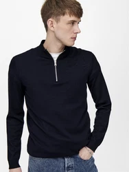 ONLY & SONS Strickpullover Wyler ONSWYLER LIFE REG 14 HALF ZIP KNIT NOOS 