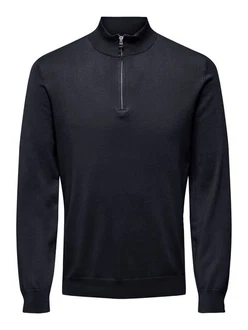 ONLY & SONS Strickpullover Wyler ONSWYLER LIFE REG 14 HALF ZIP KNIT NOOS 