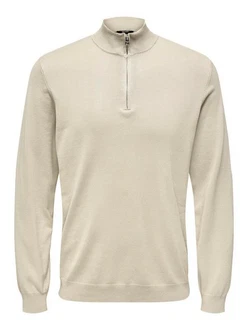 ONLY & SONS Strickpullover Wyler ONSWYLER LIFE REG 14 HALF ZIP KNIT NOOS