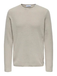 ONLY & SONS Rundhalspullover ONSEric (1-tlg) beige