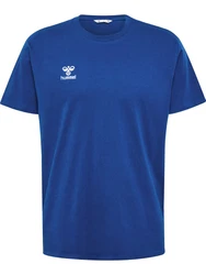 hummel T-Shirt T-Shirt Rundhalsausschnitt gesticktes Logo Regular fit (7924) Blau (7924)