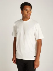 Calvin Klein Jeans T-Shirt WOVEN LABEL RELAXED TEE weiß