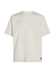 Calvin Klein Jeans T-Shirt WOVEN LABEL RELAXED TEE weiß