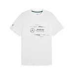 PUMA T-Shirt Mercedes-AMG Petronas F1 Logo Herren Weiß/Schwarz