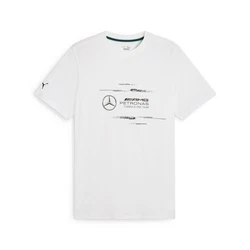 PUMA T-Shirt Mercedes-AMG Petronas F1 Logo Herren Weiß/Schwarz