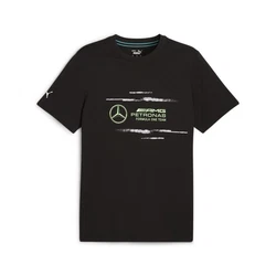 PUMA T-Shirt Mercedes-AMG Petronas F1 Logo Herren Schwarz/Dunkelgrün
