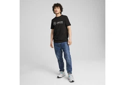 PUMA T-Shirt Mercedes-AMG Petronas F1 ESS Logo Herren Schwarz/Dunkelgrün