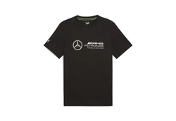 PUMA T-Shirt Mercedes-AMG Petronas F1 ESS Logo Herren Schwarz/Dunkelgrün