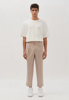 studio seidensticker Chinohose Studio Khaki/Beige/Braun