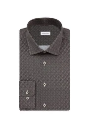 Businesshemd Slim Slim Langarm Kentkragen Druck