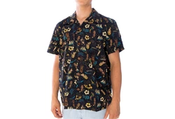King Kerosin Kurzarmhemd Hemd Hawaii schwarz