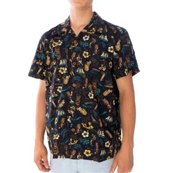 King Kerosin Kurzarmhemd Hemd Hawaii schwarz