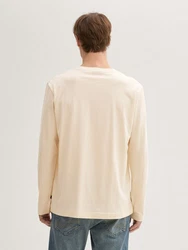 TOM TAILOR Langarmshirt Basic Beige/Khaki/Orange/Rosa/Weiß