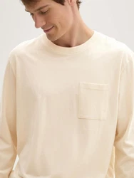 TOM TAILOR Langarmshirt Basic Beige/Khaki/Orange/Rosa/Weiß