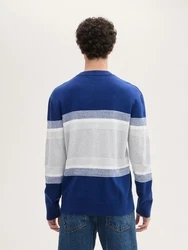 TOM TAILOR Denim Strickpullover mit Blockstreifen 