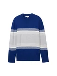 TOM TAILOR Denim Strickpullover mit Blockstreifen 