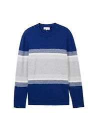 Strickpullover Strickpullover mit Blockstreifen