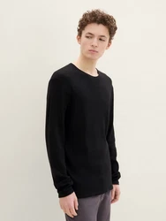 TOM TAILOR Strickpullover Longsleeve Rundhalspullover 