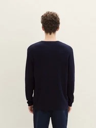 TOM TAILOR Strickpullover Longsleeve Rundhalspullover 