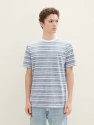 TOM TAILOR Denim T-Shirt navy / pastellblau / weiß