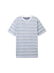 TOM TAILOR Denim T-Shirt navy / pastellblau / weiß