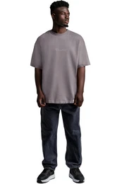 Oversize-Shirt Casual T-shirt 22RS033 Dark Grey XS mit Stitching auf der Brust