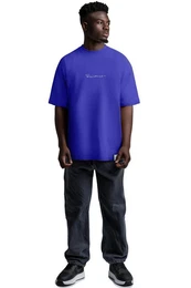 Oversize-Shirt Casual T-shirt 22RS033 Light Purple S mit Stitching auf der Brust