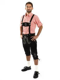 Trachtenlederhose Trachtenhose Herren Austria (2-tlg) schwarz
