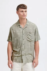 !Solid Kurzarmhemd SDIan Khaki/Dunkelgrün/Grau/Beige/Hellgrau