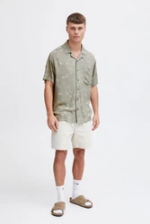 !Solid Kurzarmhemd SDIan Khaki/Dunkelgrün/Grau/Beige/Hellgrau