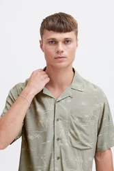 !Solid Kurzarmhemd SDIan Khaki/Dunkelgrün/Grau/Beige/Hellgrau