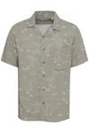 !Solid Kurzarmhemd SDIan Khaki/Dunkelgrün/Grau/Beige/Hellgrau