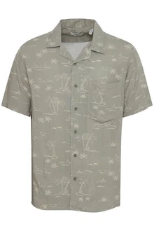 !Solid Kurzarmhemd SDIan Khaki/Dunkelgrün/Grau/Beige/Hellgrau