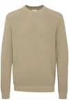 !Solid Pullover 'Valencia' Khaki/Braun !Solid Pullover 'Valencia' Khaki/Braun